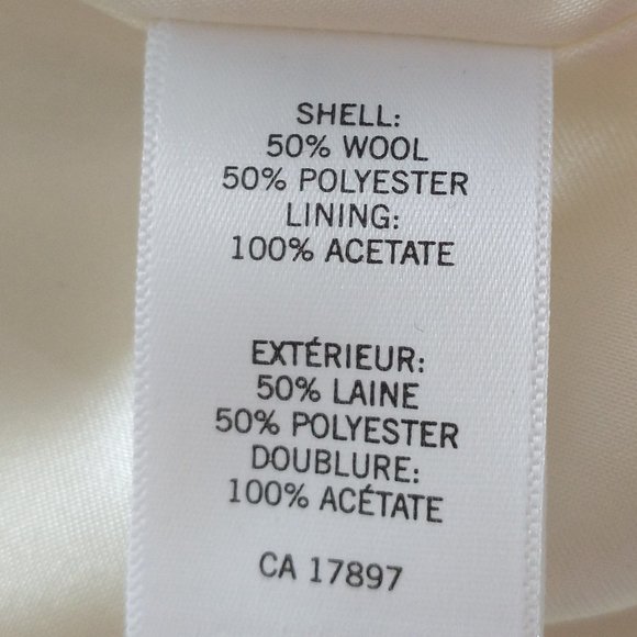 Women's Banana Republic like new Size XS wool blend double breasted coat - Picture 7 of 8